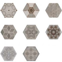 Decor Hexagonal Luka Mix Geometric 18x20cm