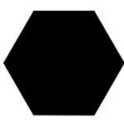 Gresie Hexagonala Nata Play Black 18x20cm