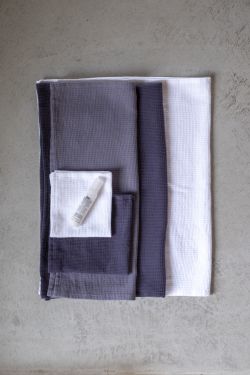 Prosop baie Waffle White 80x160