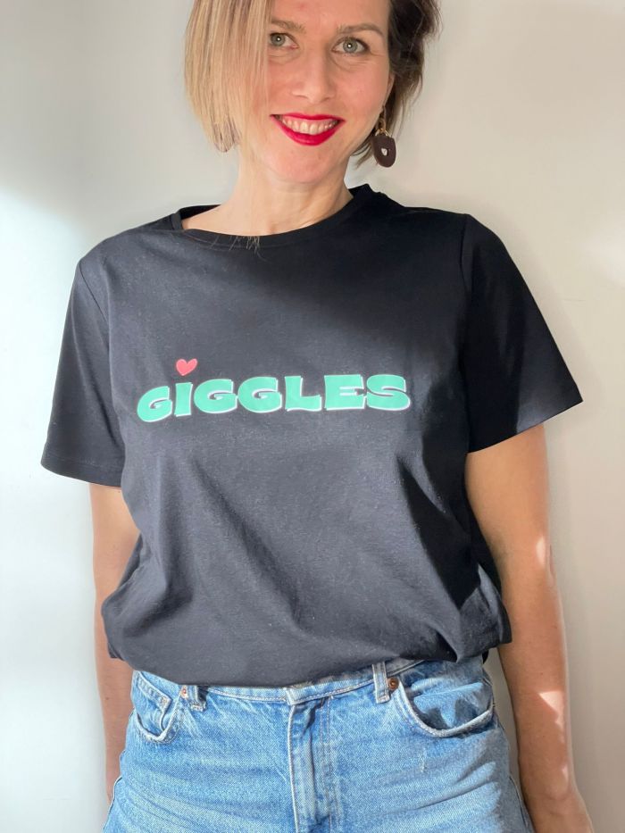 Tricou cu fermoare ascunse GIGGLES - S - BEAUTIFUL