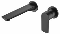 Baterie lavoar incastrata Dura negru mat